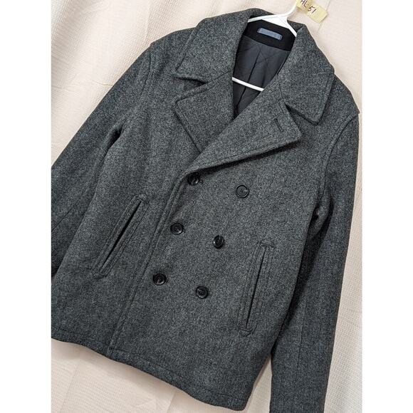 OLD NAVY! TRENDING DOVE GRAY CLASSIC NAVY PEACOAT, JACKET, COAT! SZ M - Picture 8 of 8